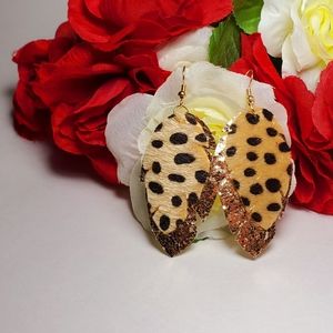 3/$15 Faux Leather Earrings